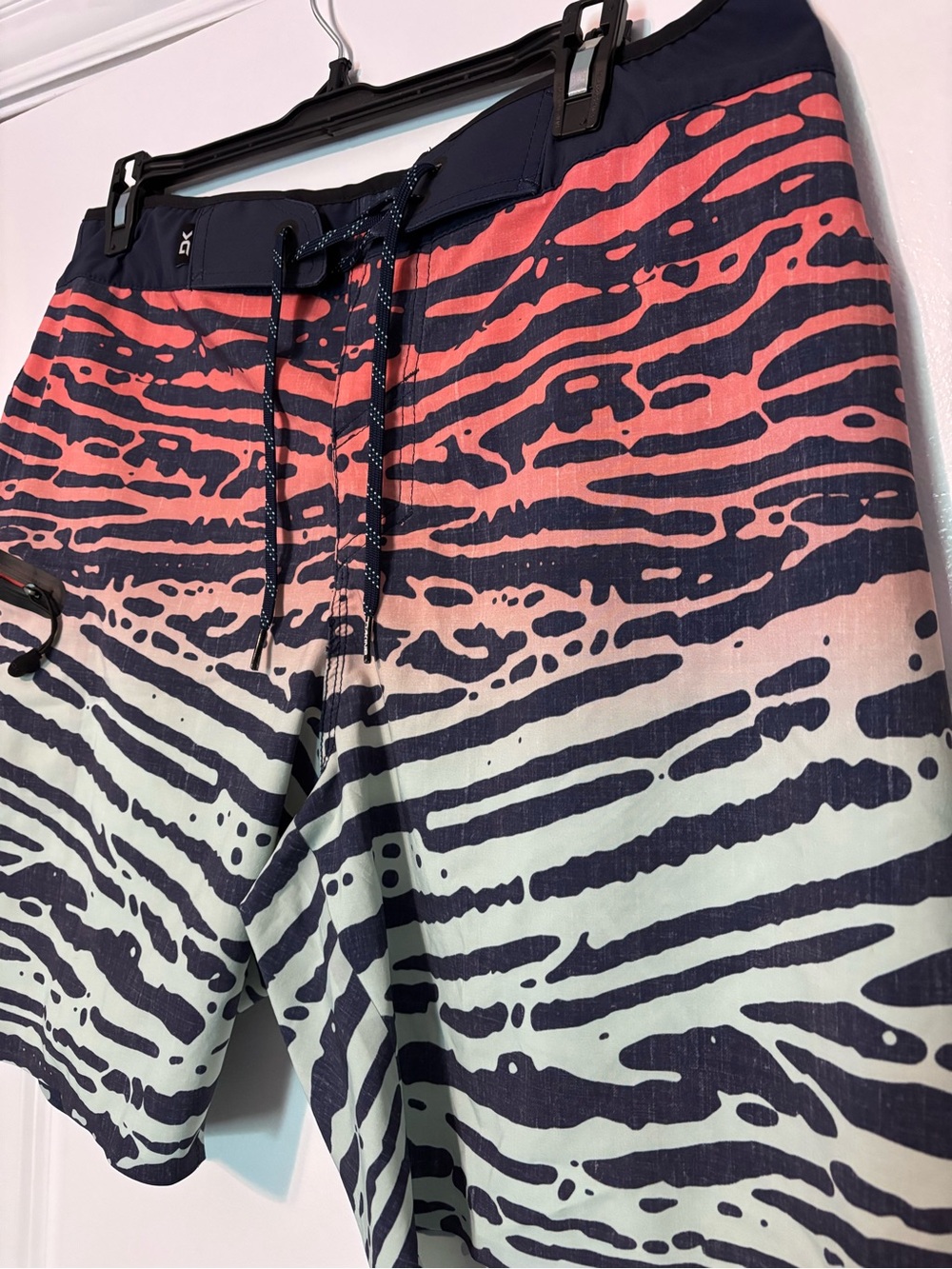 Dakine Menโs Board Shorts Size 32 Blue Coral Swim Trunks Surf - Picture 5 of 12